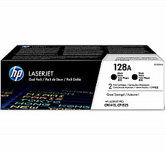 HP CE320AD Black Toner Cartridge Dual Pack