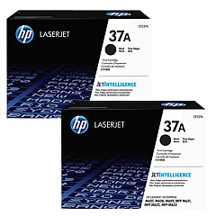HP 37A Black Toner Cartridge 2-pack