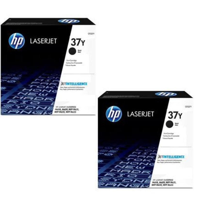 HP 37Y Extra High Yield Black Toner Cartridge 2-pack | BlueDogInk.com