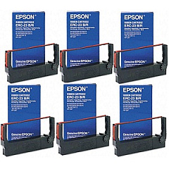 Epson ERC-23 Black Red Ribbon Cartridges