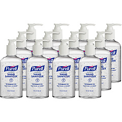 Purell Advanced Hand Refreshing Gel, 8 oz Pump Bottle, 12/Carton