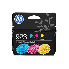 HP 923 Cyan, Magenta, Yellow Ink Cartridge 3-Pack, 6C3Y4LN HP 923 Cyan, Magenta, Yellow Ink Cartridge 3-Pack, 6C3Y4LN