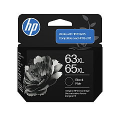 HP 63XL/65XL High Yield Black Ink Cartridge, B7RT5AN