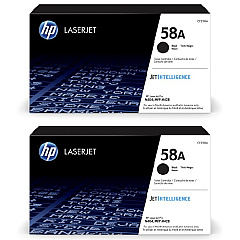 HP 58A Black Toner Cartridge 2-Pack CF258AD1 HP 58A Black Toner Cartridge 2-Pack CF258AD1