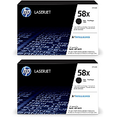 HP 58X Black High Yield Toner Cartridge 2-Pack CF258XD1
