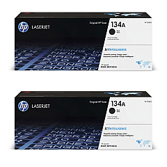 HP 134A Black Toner Cartridge 2-Pack W1340AD1 HP 134A Black Toner Cartridge 2-Pack W1340AD1