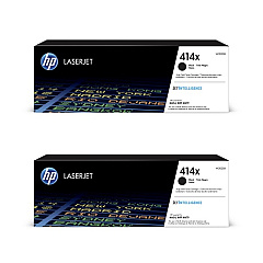 HP 414X Black High Yield Toner Cartridge 2-pack W2020XD1