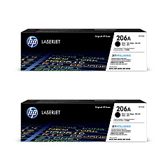 HP 206A Black Toner Cartridge 2-pack W2110AD1
