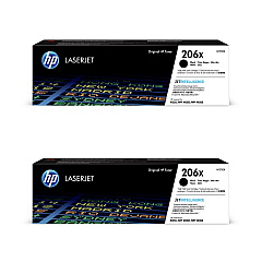 HP 206X Black High Yield Toner Cartridge 2-pack W2110XD1