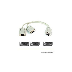 Belkin Display Splitter Hd15f/hd15m 1 Ft (F3G006-01)