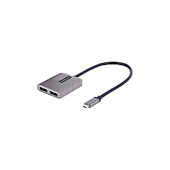 StarTech 2-port Usb-c Mst Hub - Usb Type-c To 2x Displayport Multi-monitor Adapter - Dual-dp Up To 4k 60hz With Dp 1.4 & Dsc - Hdr - 1ft Cable - Windows Only (MST14CD122DP)