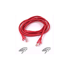 Belkin Snagless Cat 5e Utp Patch 4pair; Red (A3L791-15-RED-S)