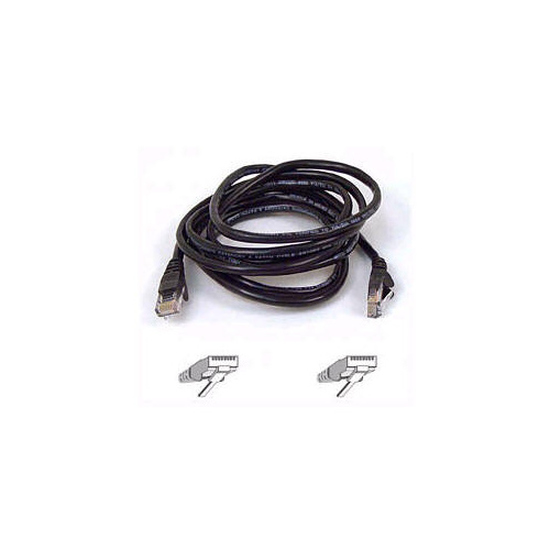 Belkin 6ft Cat5e Snagless Patch Cable Black (A3L791-06-BLK-S)