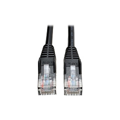Tripp Lite 25ft Cat5 Snagless Patch Cable M/m Black (N001-025-BK)