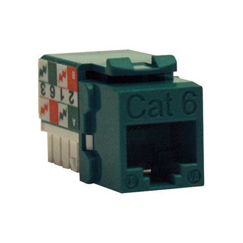 Tripp Lite Cat6/cat5e 110 Style Keystone Jack Green (N238-001-GN)