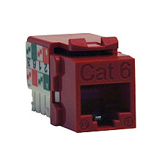 Tripp Lite Cat6/cat5e 110 Style Keystone Jack Red (N238-001-RD)