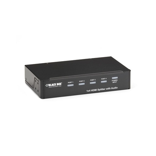 Black Box Hdmi Splitter With Audio - 1x4, Gsa, Taa (AVSP-HDMI1X4)