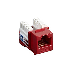 Black Box Cat6 Keystone Jack - Unshielded, Rj45, Red (CAT6J-RD) Black Box Cat6 Keystone Jack - Unshielded, Rj45, Red (CAT6J-RD)