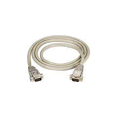 Black Box Rs232 Shielded Cable - Metal Hood, Db9 Male/male, 50-ft. (15.2-m) (EDN12H-0050-MM)