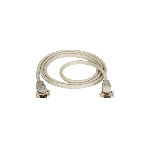 Black Box Rs232 Shielded Cable - Metal Hood, Db9 Male/female, 100-ft. (30.4-m) (EDN12H-0100-MF)