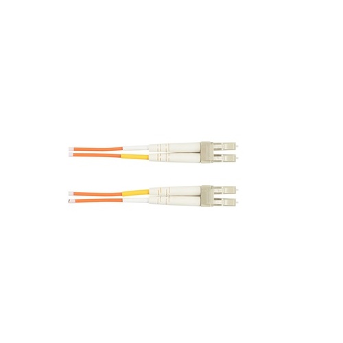 Black Box Om1 62.5/125 Multimode Fiber Optic Patch Cable - Ofnr Pvc, Lc To Lc, Orange, 2-m (6.5-ft.) (EFN110-002M-LCLC)