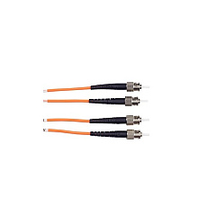 Black Box Om1 62.5/125 Multimode Fiber Optic Patch Cable - Ofnr Pvc, St To St, Orange, 2-m (6.5-ft.) (EFN110-002M-STST)