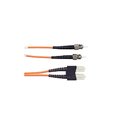 Black Box Om1 62.5/125 Multimode Fiber Optic Patch Cable - Ofnr Pvc, St To Sc, Orange, 5-m (16.4-ft.) (EFN110-005M-STSC)