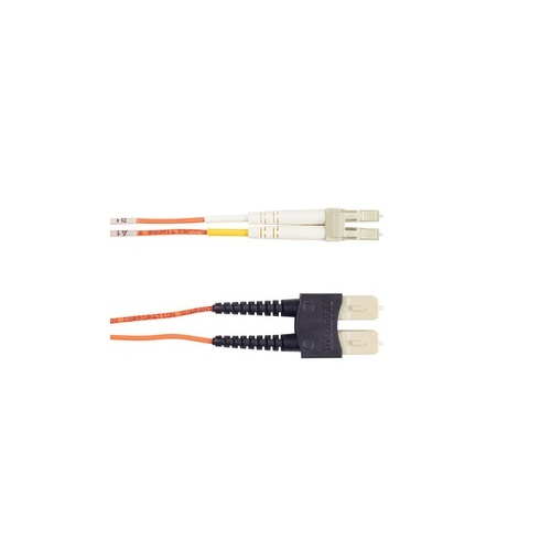 Black Box Om1 62.5/125 Multimode Fiber Optic Patch Cable - Ofnr Pvc, Sc To Lc, Orange, 30-m (98.4-ft.) (EFN110-030M-SCLC)