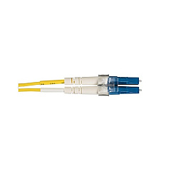 Black Box Os2 9/125 Singlemode Fiber Optic Patch Cable - Ofnr Pvc, Lc To Lc, Yellow, 30-m (98.4-ft.) (EFN310-030M-LCLC)
