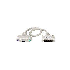 Black Box Kvm User Cable - Db25, Vga, Ps/2, 20-ft. (6.0-m) (EHN154-0020) Black Box Kvm User Cable - Db25, Vga, Ps/2, 20-ft. (6.0-m) (EHN154-0020)