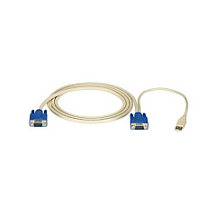 Black Box Kvm Cpu Cable - Ec Series, Vga, Usb, 6-ft. (1.8-m) (EHN9000U-0006) Black Box Kvm Cpu Cable - Ec Series, Vga, Usb, 6-ft. (1.8-m) (EHN9000U-0006)