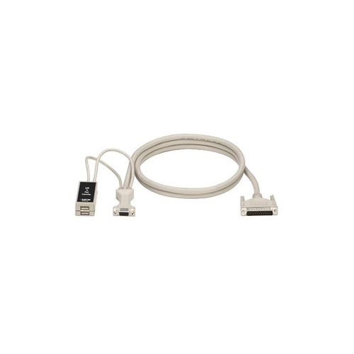 Black Box Kvm User Cable - Db25, Vga, Usb, 1-ft. (0.3-m), Gsa, Taa (EHNUSB0001)