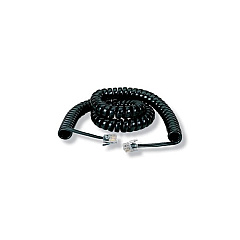 Black Box Coiled Telephone Handset Cord - Black, 6-ft. (1.8-m) (EJ300-0006) Black Box Coiled Telephone Handset Cord - Black, 6-ft. (1.8-m) (EJ300-0006)