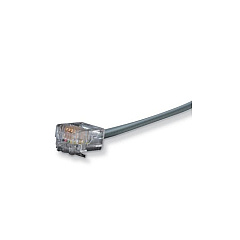 Black Box Flat Satin Telco Patch Cable - Stranded, Unshielded, Pvc, Straight-pin, 4-wire, Rj11, Male/male, Gray, 4-ft. (1.2-m) (EL04MS-04) Black Box Flat Satin Telco Patch Cable - Stranded, Unshielded, Pvc, Straight-pin, 4-wire, Rj11, Male/male, Gray, 4-ft. (1.2-m) (EL04MS-04)