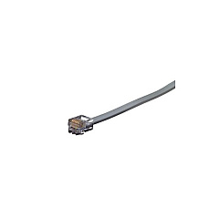 Black Box Flat Satin Telco Patch Cable - Stranded, Unshielded, Pvc, Straight-pin, 6-wire, Rj11, Male/male, Gray, 14-ft. (4.2-m) (EL06MS-14) Black Box Flat Satin Telco Patch Cable - Stranded, Unshielded, Pvc, Straight-pin, 6-wire, Rj11, Male/male, Gray, 14-ft. (4.2-m) (EL06MS-14)