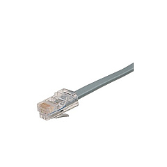 Black Box Flat Satin Telco Patch Cable - Stranded, Unshielded, Pvc, Straight-pin, 8-wire, Rj11, Male/male, Gray, 4-ft. (1.2-m) (EL08MS-04) Black Box Flat Satin Telco Patch Cable - Stranded, Unshielded, Pvc, Straight-pin, 8-wire, Rj11, Male/male, Gray, 4-ft. (1.2-m) (EL08MS-04)