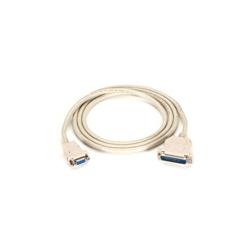 Black Box Premium At Modem Cable - Db9 Female/db25 Male, 9-conductor, 24 Awg, 50-ft. (15.2-m) (EVMTBMC-0050)