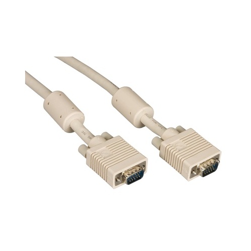 Black Box Vga Video Cable With Ferrite Core - Male/male, Beige, 3-ft. (0.9-m) (EVNPS06-0003-MM)
