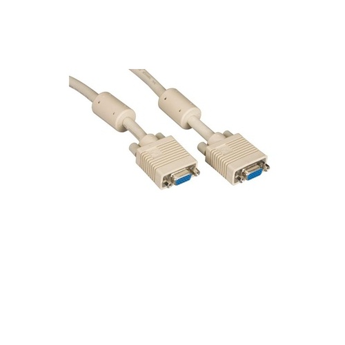 Black Box Vga Video Cable With Ferrite Core - Female/female, Beige, 20-ft. (6.0-m) (EVNPS06-0020-FF)