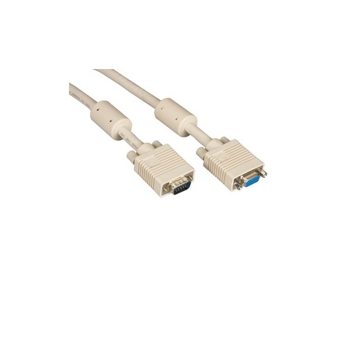 Black Box Vga Video Cable With Ferrite Core - Male/female, Beige, 20-ft. (6.0-m) (EVNPS06-0020-MF)