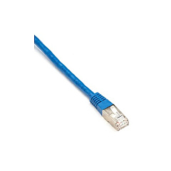 Black Box Cat5e 100-mhz Molded Slimline Stranded Ethernet Patch Cable-shielded (f/utp), Cm Pvc (rj45 M/m), Blue, 10-ft. (3.0-m) (EVNSL0172BL-0010)