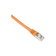 Black Box Cat5e 100-mhz Molded Slimline Stranded Ethernet Patch Cable-shielded(f/utp), Cm Pvc (rj45 M/m), Orange, 20-ft. (6.0-m) (EVNSL0172OR-0020)