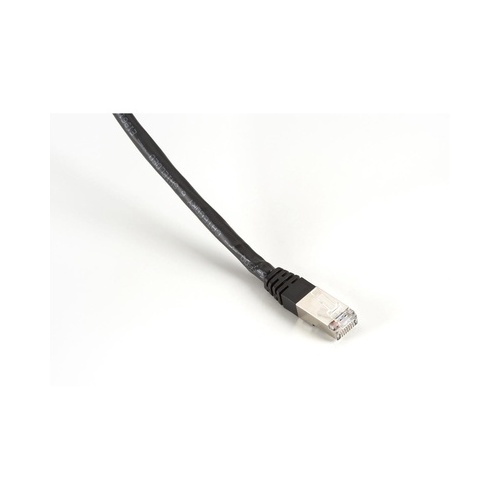 Black Box Cat6 400-mhz Molded Boot Solid Ethernet Patch Cable-shielded(f/utp),cmp Plenum(rj45 M/m), Black, 1-ft.(0.3-m), Gsa, Taa (EVNSL0273BK-0001)