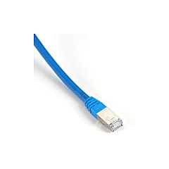 Black Box Cat6 400-mhz Molded Boot Solid Ethernet Patch Cable-shielded(f/utp),cmp Plenum(rj45 M/m), Blue, 20-ft.(6.0-m), Gsa, Taa (EVNSL0273BL-0020)