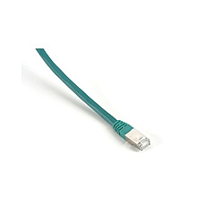 Black Box Cat6 400-mhz Molded Boot Solid Ethernet Patch Cable-shielded(f/utp),cmp Plenum(rj45 M/m), Green, 1-ft.(0.3-m), Gsa, Taa (EVNSL0273GN-0001)