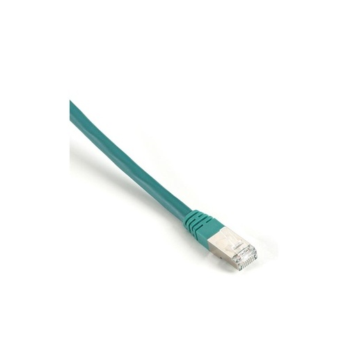 Black Box Cat6 400-mhz Molded Boot Solid Ethernet Patch Cable-shielded(f/utp),cmp Plenum(rj45 M/m), Green, 7-ft.(2.1-m), Gsa, Taa (EVNSL0273GN-0007)