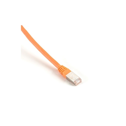 Black Box Cat6 400-mhz Molded Boot Solid Ethernet Patch Cable-shielded(f/utp),cmp Plenum(rj45 M/m), Orange, 1-ft.(0.3-m),gsa,taa (EVNSL0273OR-0001)