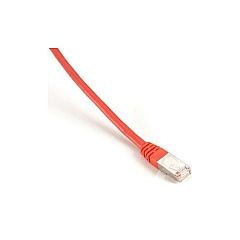 Black Box Cat6 400-mhz Molded Boot Solid Ethernet Patch Cable-shielded(f/utp), Cmp Plenum(rj45 M/m), Red, 10-ft.(3.0-m), Gsa, Taa (EVNSL0273RD-0010)
