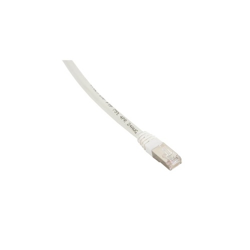Black Box Cat6 400-mhz Molded Boot Solid Ethernet Patch Cable-shielded(f/utp),cmp Plenum(rj45 M/m), White, 1-ft.(0.3-m), Gsa, Taa (EVNSL0273WH-0001)