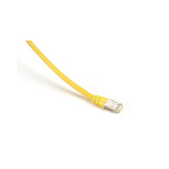 Black Box Cat6 400-mhz Molded Boot Solid Ethernet Patch Cable-shielded(f/utp), Cmp Plenum (rj45 M/m), Yellow, 1-ft. (0.3-m), Taa (EVNSL0273YL-0001)
